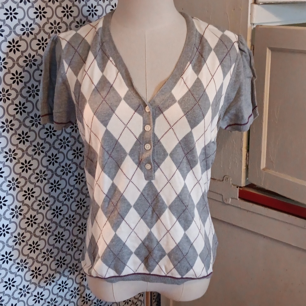 Vintage y2k 90s Tommy Hilfiger plaid large sweater